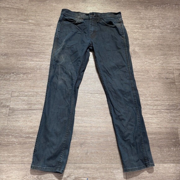 Levis 511 Jeans Mens 31x32 Denim Blue Dark Western Rodeo Denim Actual 31x28 - Picture 1 of 12